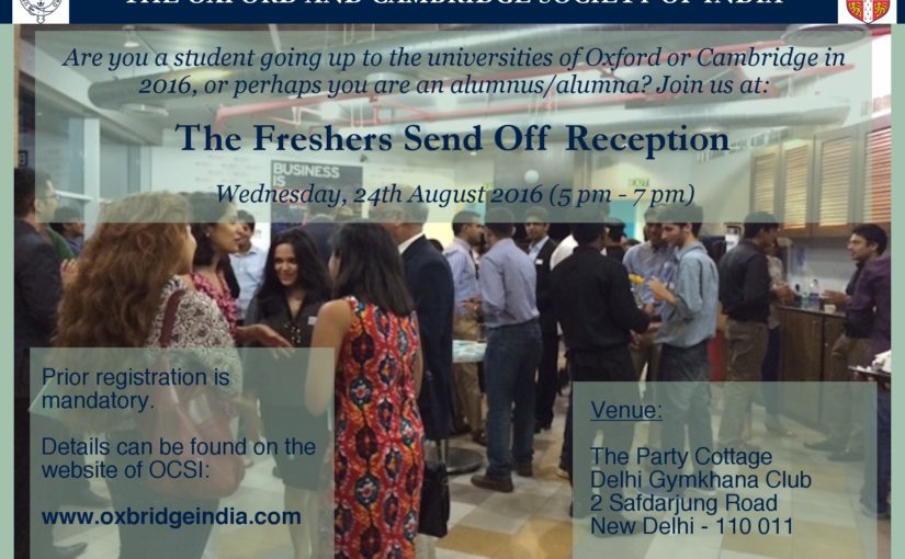 Oxbridge Scholars Send Off Reception – 24th August